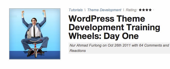 WP Development Training Wheels: Day One WP Development Training Wheels: Day One