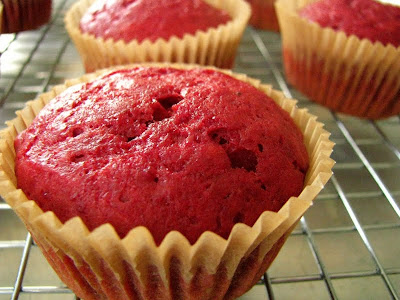 beet cupcake