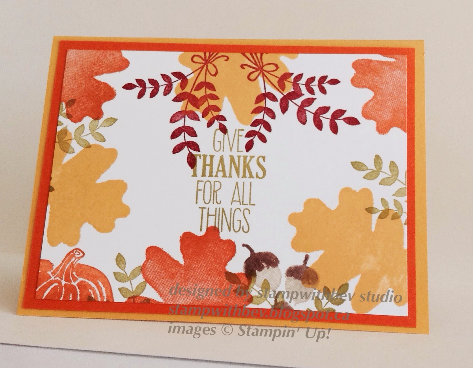 Stamp with Bev Happy Thanksgiving from stampwithbev
