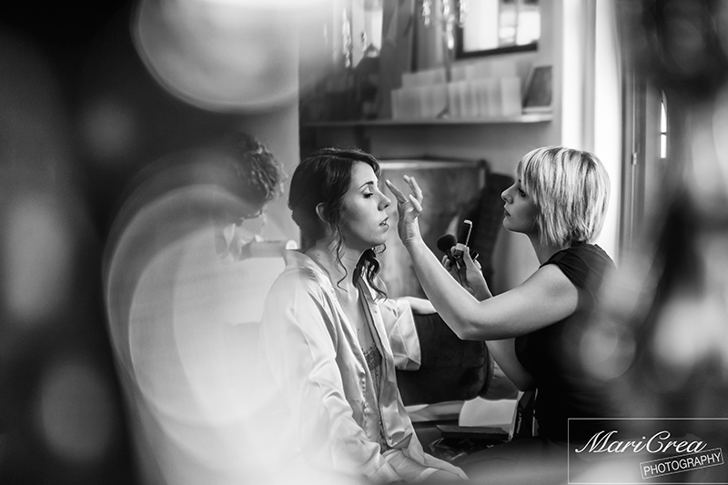 Giorgia e Matteo Bride getting ready