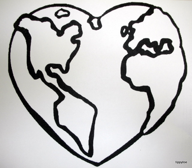 Tippytoe Crafts: Earth Hearts