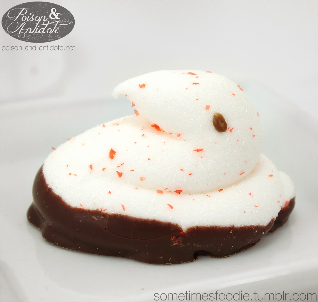 Sometimes Foodie Candy Cane Peeps Dipped in Chocolate Target Cherry