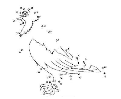 COLOREA TUS DIBUJOS: Dibujar pájaro uniendo puntos para colorear y pintar