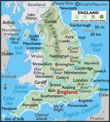 The Map of England Political The Map of England Political