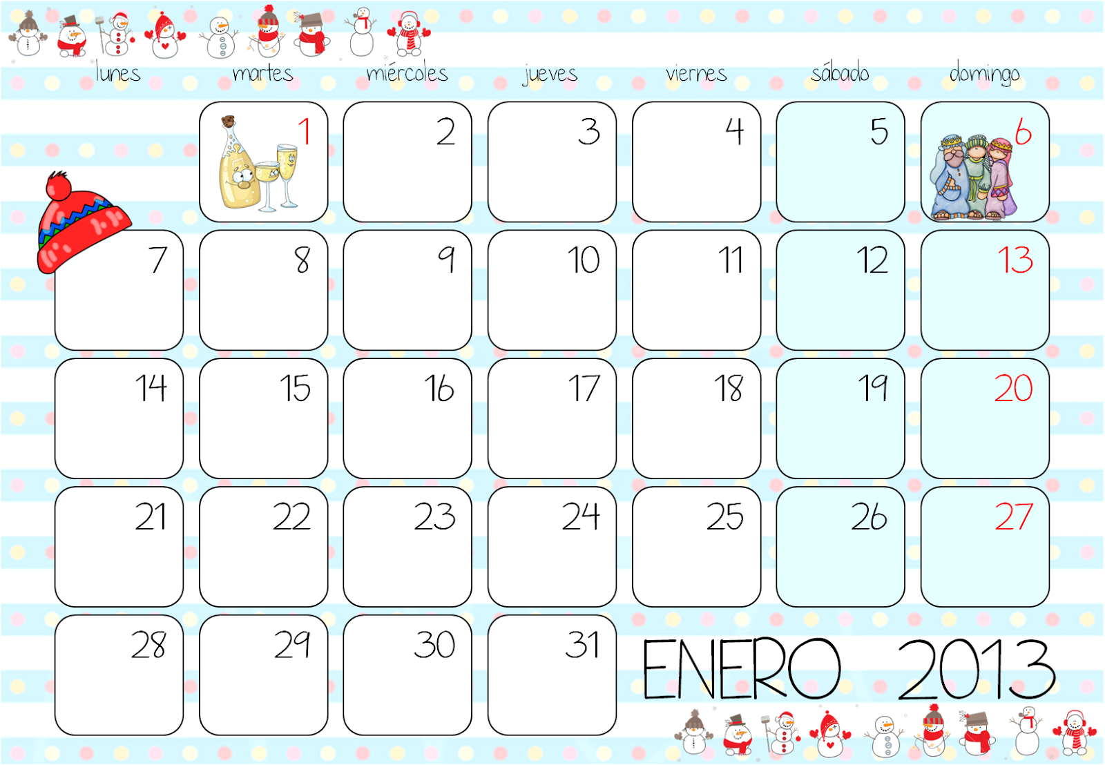 Esos Locos Bajitos De Infantil Calendario Enero Esos Locos Bajitos De Infantil Calendario Enero