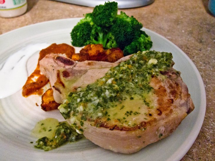 Gavin's Cooking Cilantro, Lime, and Habanero Marinated Pork Chops