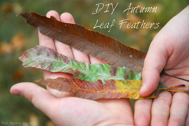 Autumn Leaf Feathers Fall Craft
