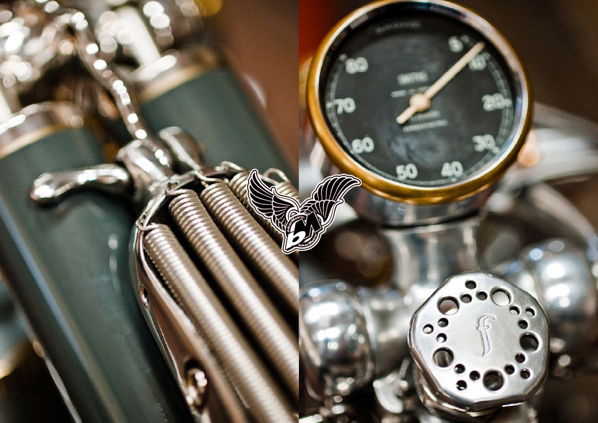 vincent black shadow bobber details | photo by lance dawes