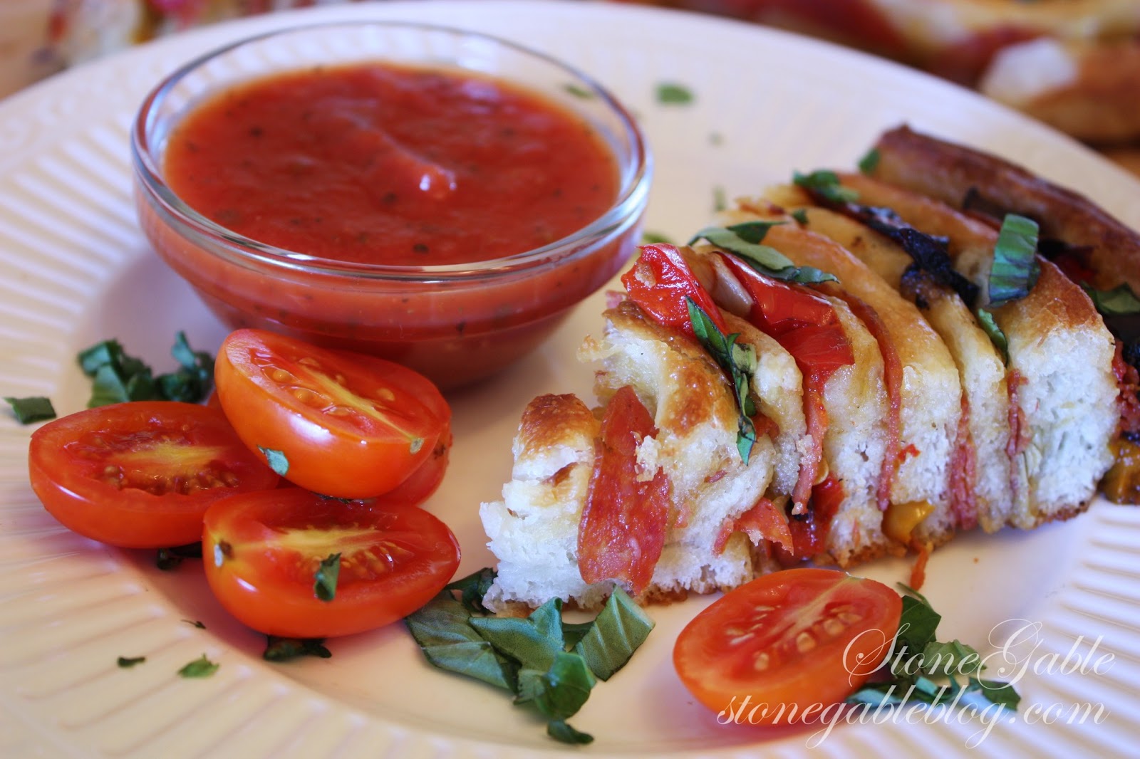 PEPPERONI ARTICHOKE BREADSTICK FOCACCIA StoneGable