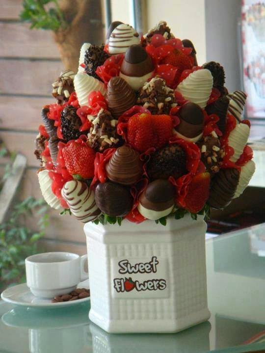 Bouquet buah dan coklat