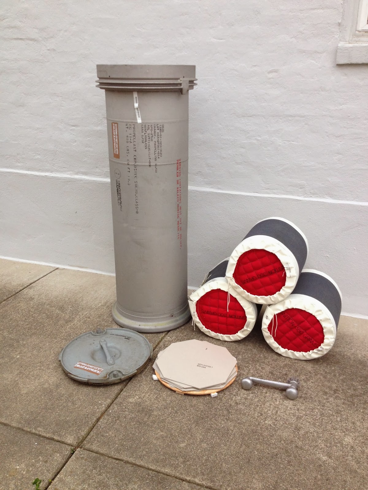 Eerie Indiana 16" Naval Gunpowder Bags, as made at INAAP, Charlestown