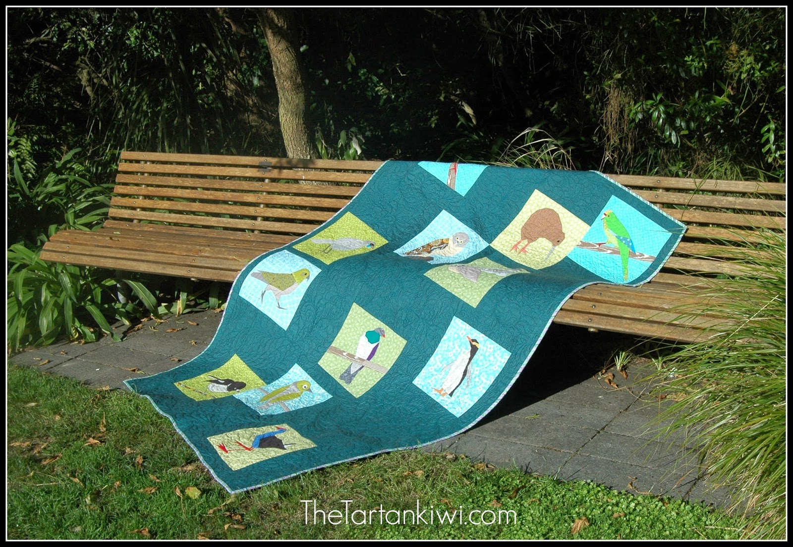 The Tartankiwi Bloggers Quilt Festival The New Zealand Bird Quilt