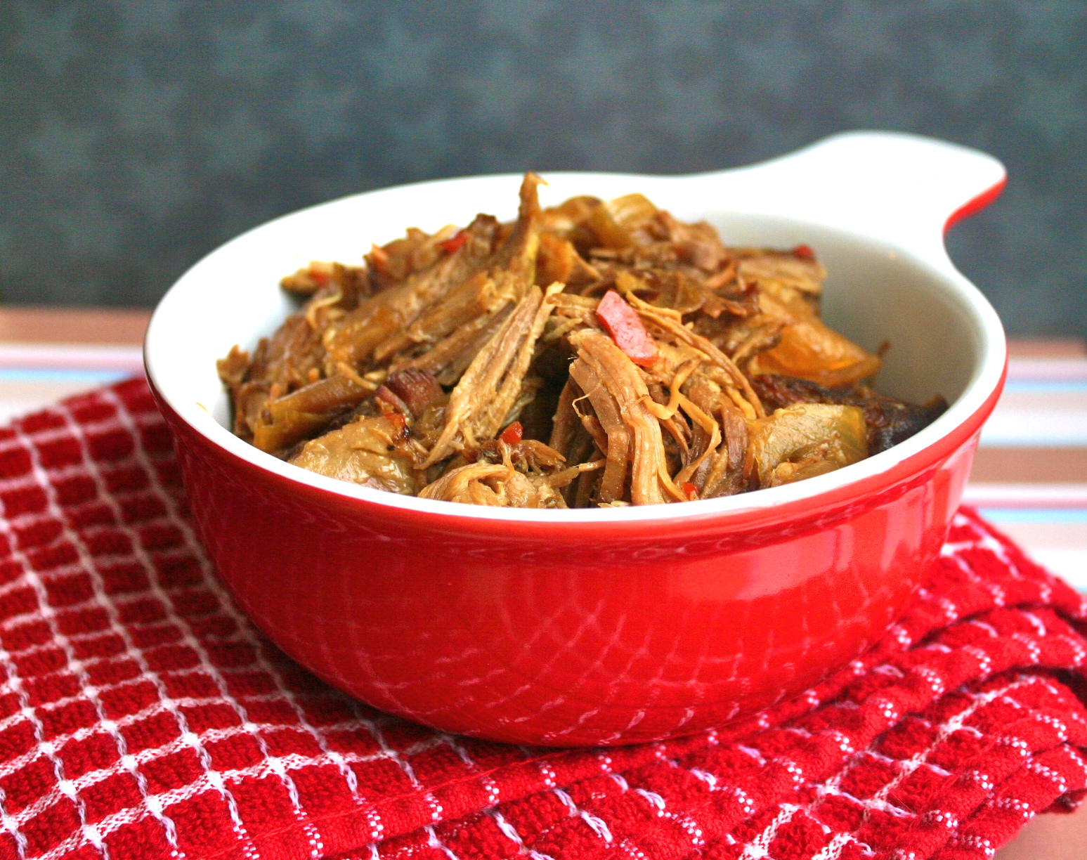 My Retro Kitchen Hot Pepper Jelly Pork Shoulder in the Crock Pot