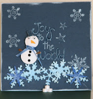 quilling quilled easel card snowman