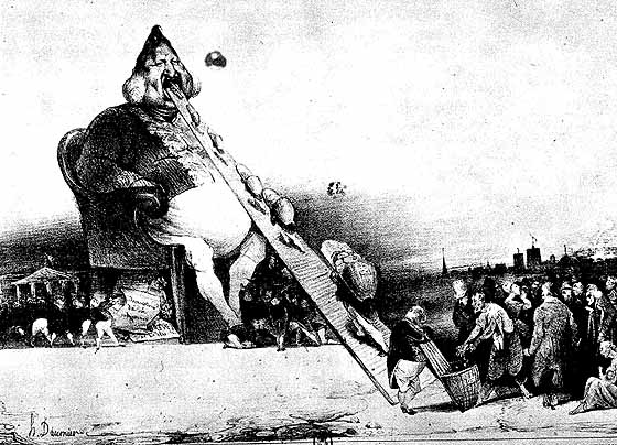 3 Honoré Daumier's Louis-Philippe as Gargantua, published in la