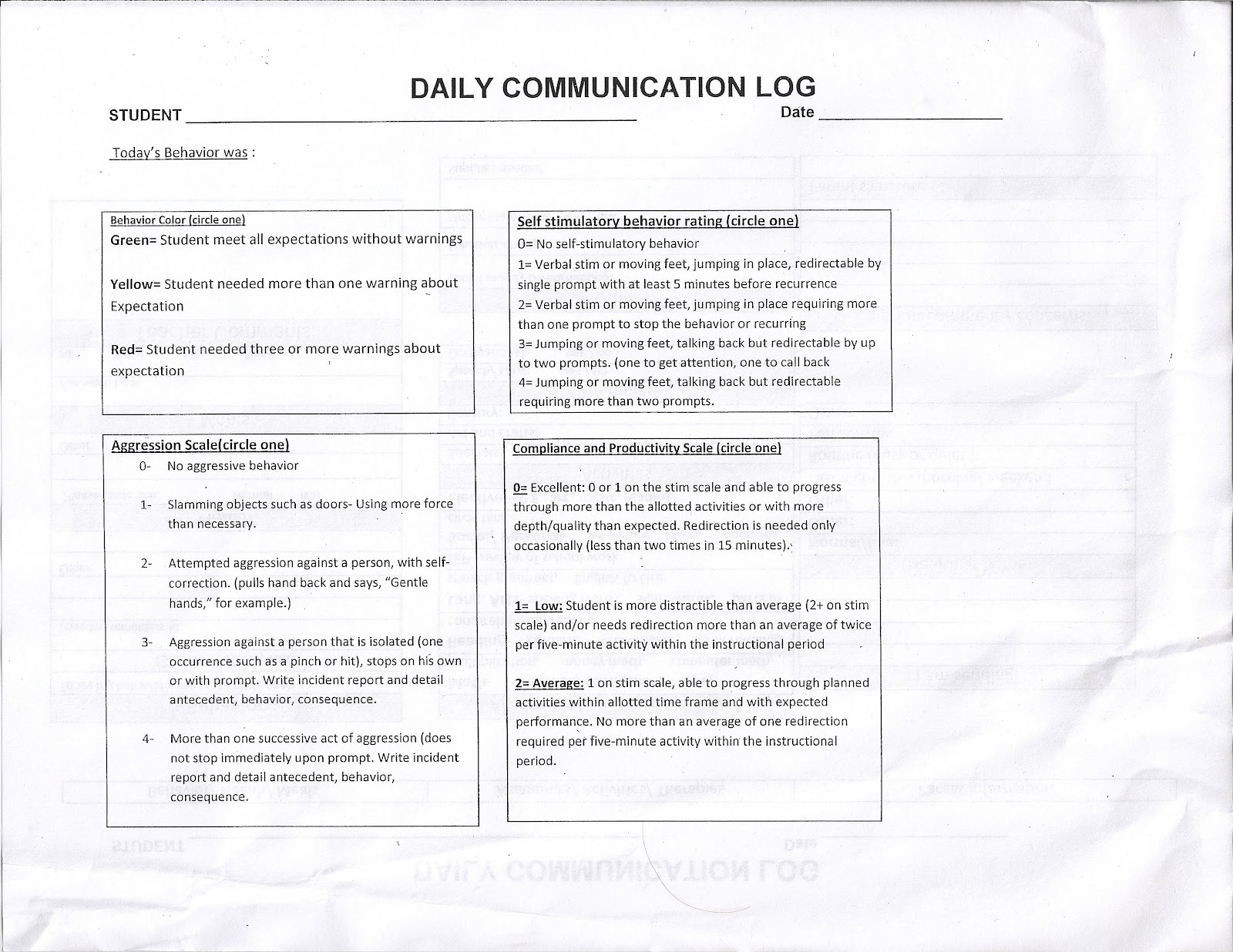 Daily Log