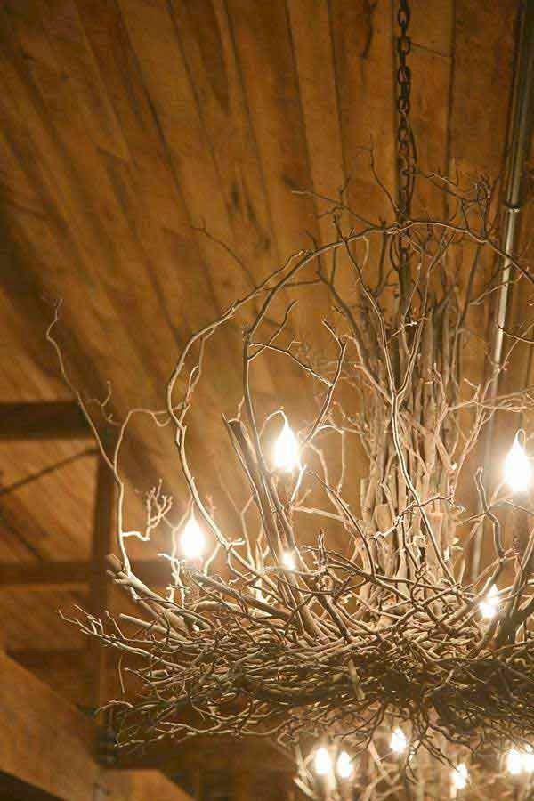 30 Creative DIY Ideas For Rustic Tree Branch Chandeliers Do it