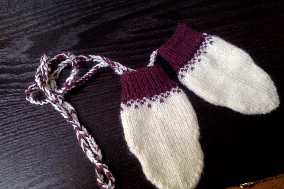 baby mittens fair isle toddler mitts
