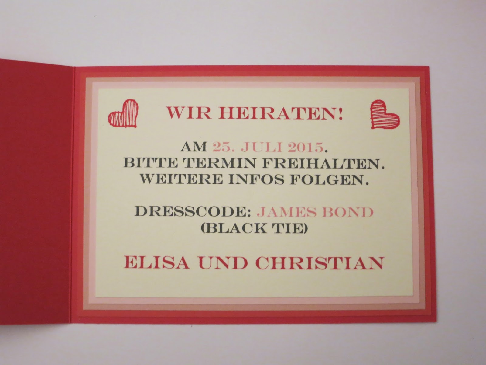 Einladung Hochzeit Dresscode Leger