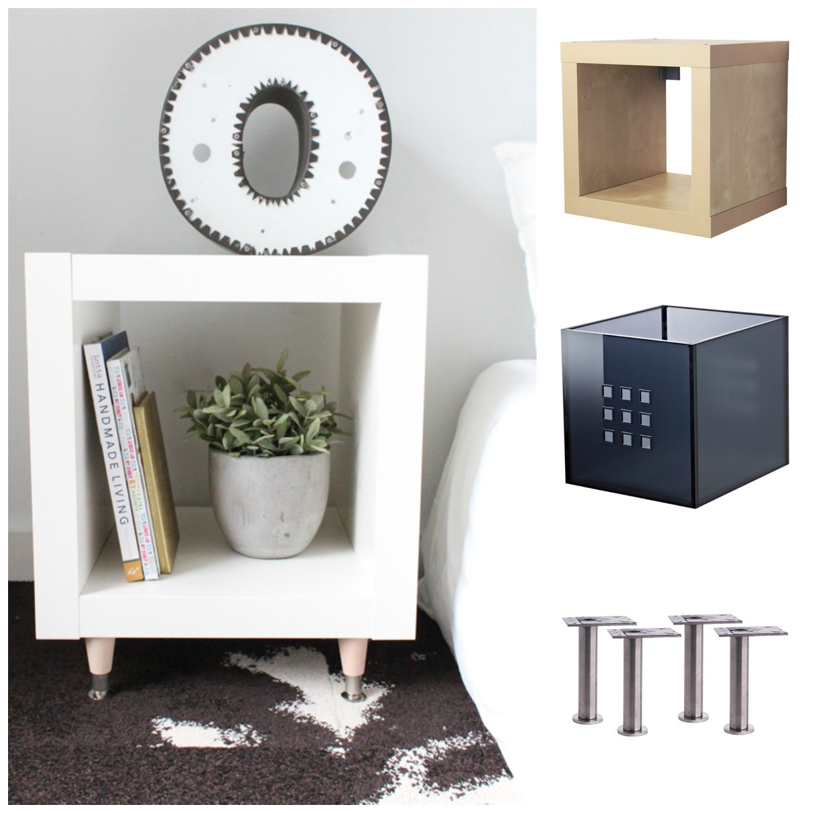 Sugarpuffish Expedit Bedside Table Ikea Hack
