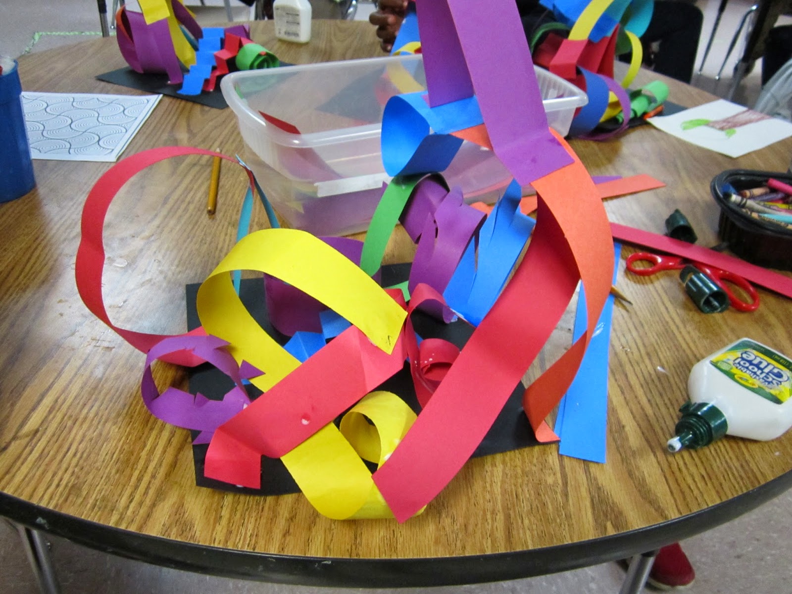 ChumleyScobey Art Room Paper Line Sculpture