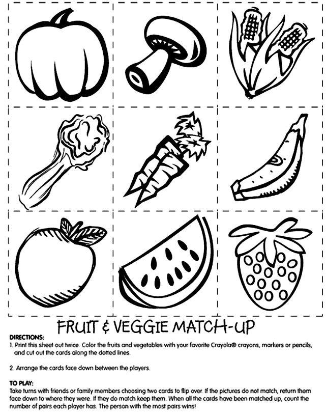 Vegetable Coloring Pictures