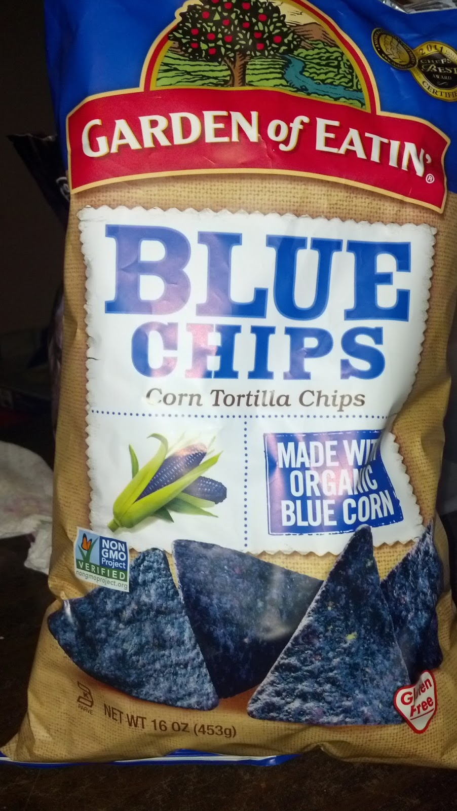 Mary's Kitchen Texas Chili and NonGMO Blue Corn Chips
