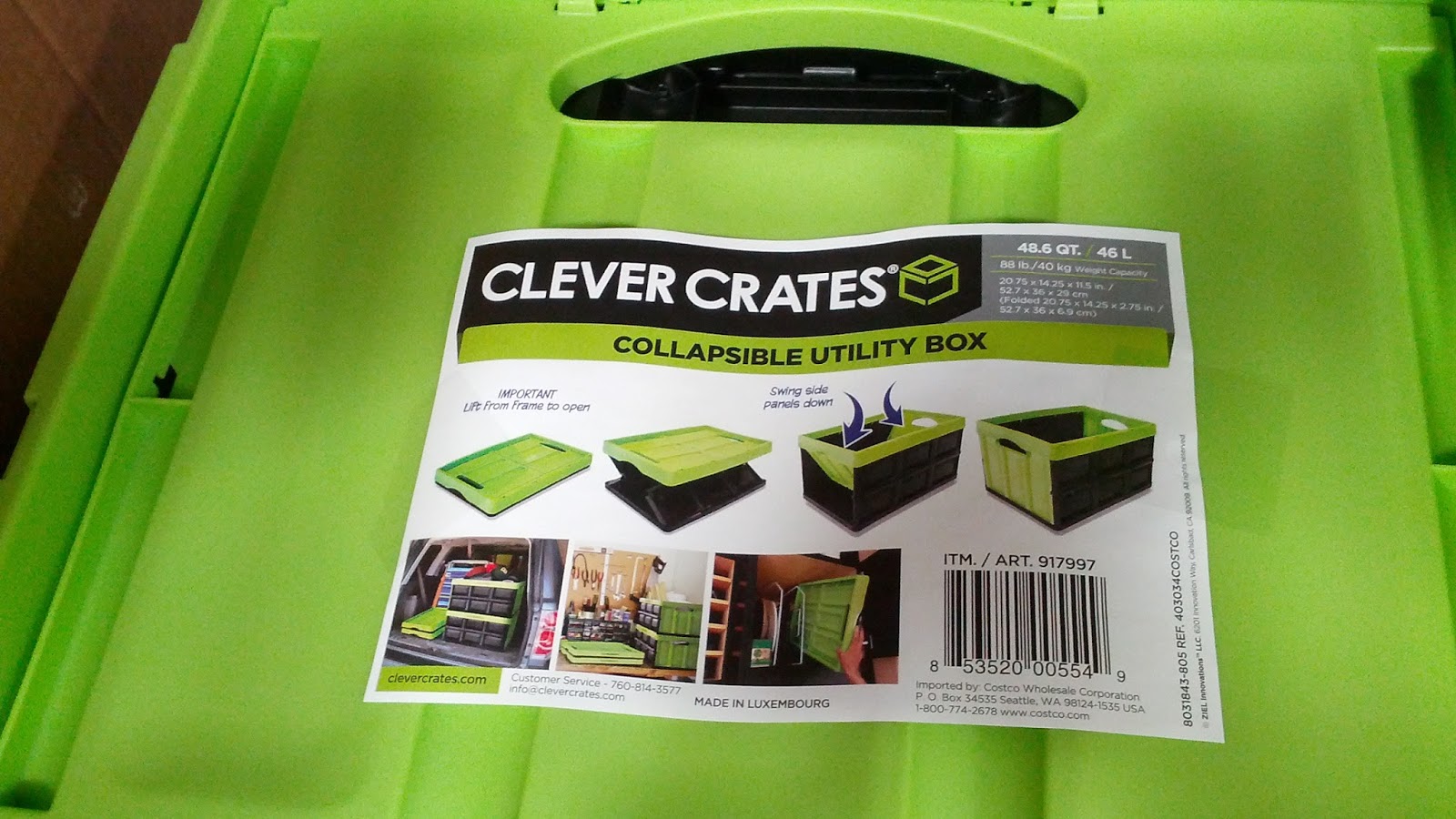 Clever Crates Collapsible Utility Box Costco Weekender