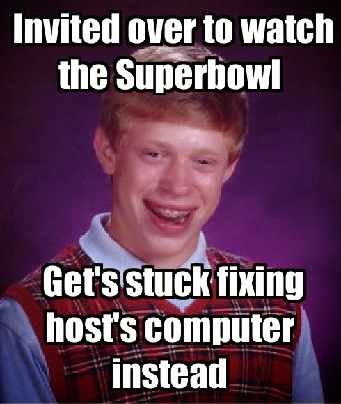 Superbowl social media Top 10 meme bad luck brian Superbowl social media Top 10 meme bad luck brian
