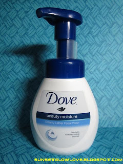 Dove Beauty Moisture Creamy Lather Facial Wash bottle
