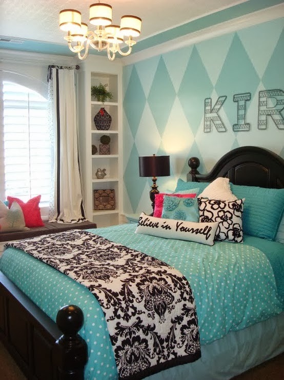 Dormitorios para adolescentes color turquesa - Ideas para decorar