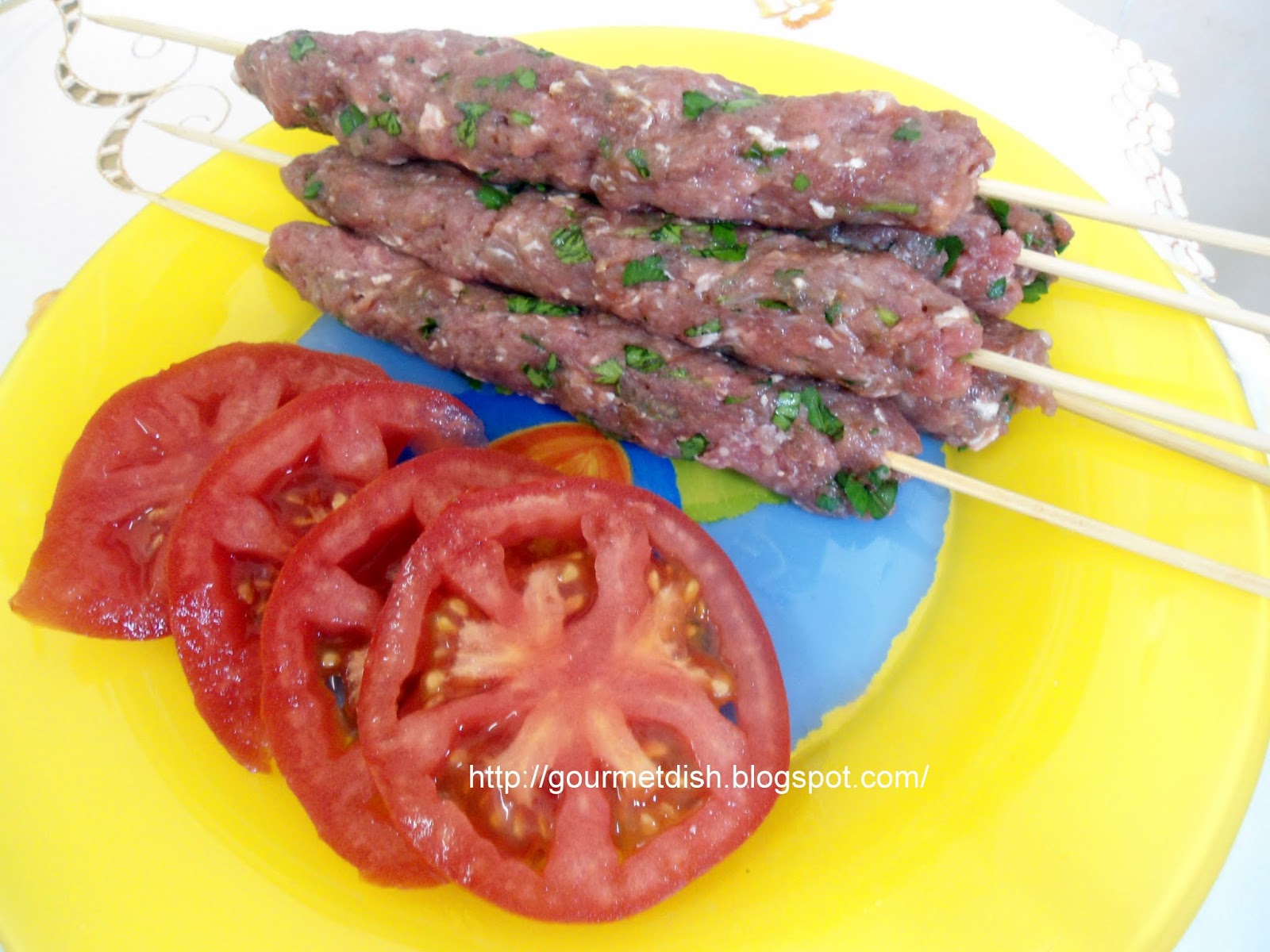 Gourmet Dish Grilled Ground Meat Recipe (Minced Meat or kebab)