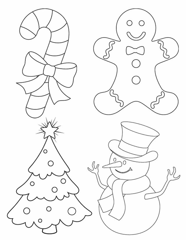Desenhos de Natal para Imprimir e Colorir