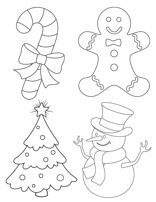 Desenhos de Árvore de Natal para Imprimir e Colorir