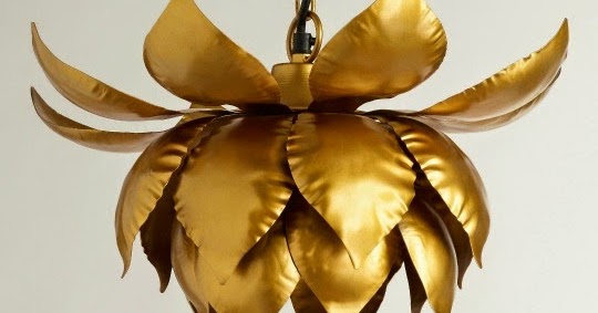 K A L N I C U T Cost Plus World Market Light Fixtures - Gold Lotus Pendant Lamp K A L N I C U T Cost Plus World Market Light Fixtures - Gold Lotus Pendant Lamp