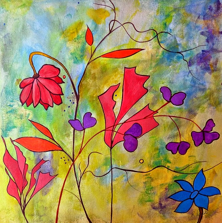 pinturas-flores-abstractas-modernas cuadros-abstractos-de-flores