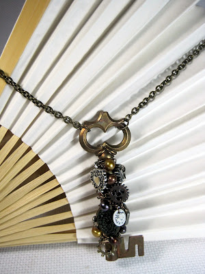 Steampunk Wire Wrapped Key Necklace