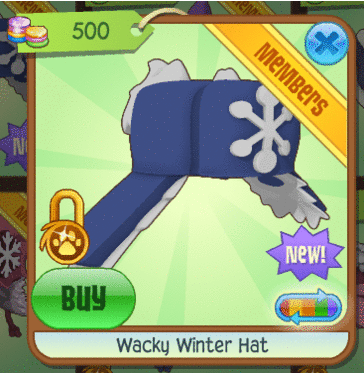 Animal Jam Spirit Blog: Wacky Winter Hat, returning Cupid's Bow And Arrows and Leaving Stone Chair!