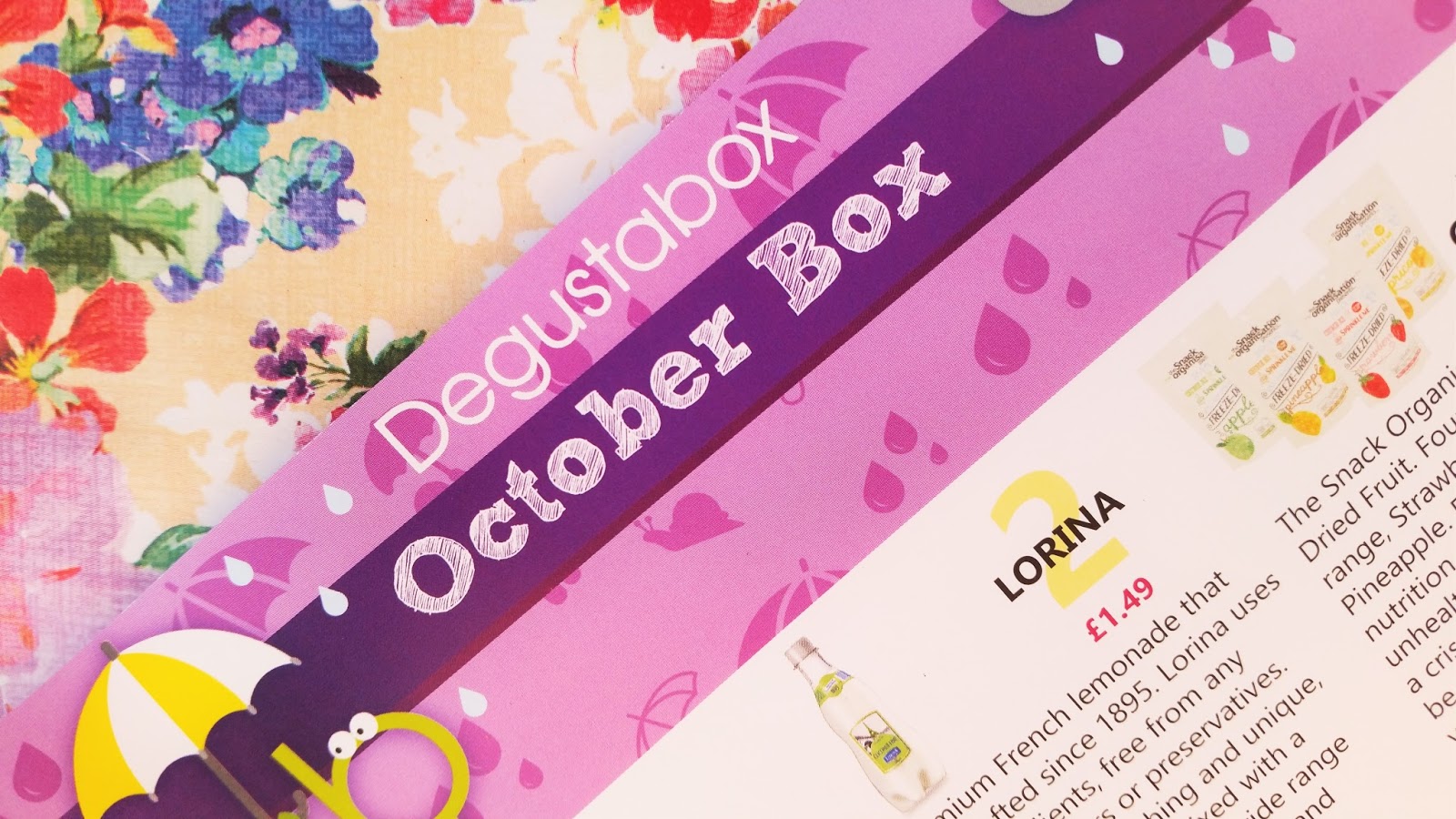 October's Degustabox The Surprise Food Subscription Box (£6 off Promo