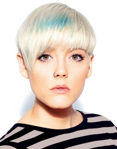 Platinum Hair with Green Highlights 2014 Platinum Hair with Green Highlights 2014