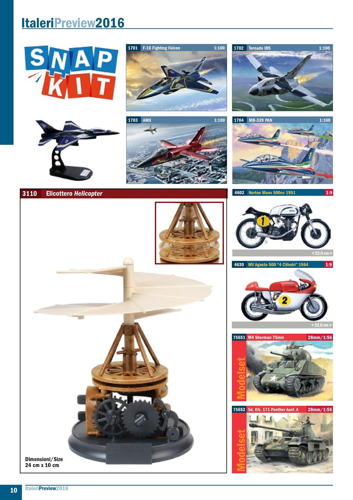 Cat logo de Italeri 2016