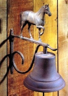 Ranch Horses Bells: Rustic Horse Bell: Country Charm Large Bell Adorned Beautiful Horse Ornament: Indoor or Outdoor: Horse Lovers Gift Idea Ranch Horses Bells: Rustic Horse Bell: Country Charm Large Bell Adorned Beautiful Horse Ornament: Indoor or Outdoor: Horse Lovers Gift Idea