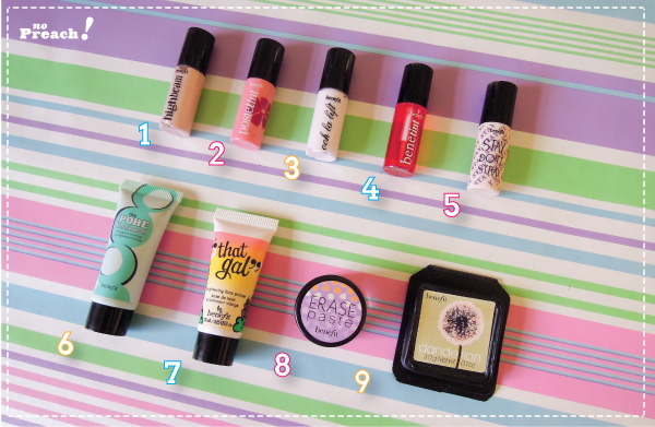 kit de maquiagem Benefit - miniaturas - travel size kit de maquiagem Benefit - miniaturas - travel size