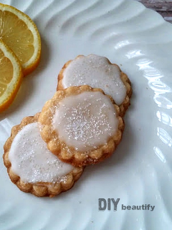 Lemon Glazed Shortbread Cookies DIY beautify