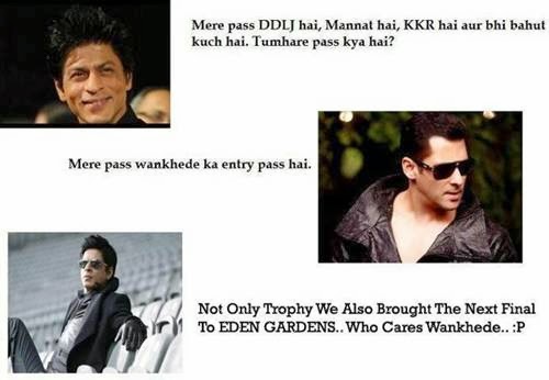 FUNNY INDIAN PICTURES GALLERY : SRK FANS  TROLLING SALMAN KHAN - FUNNY PICTURES