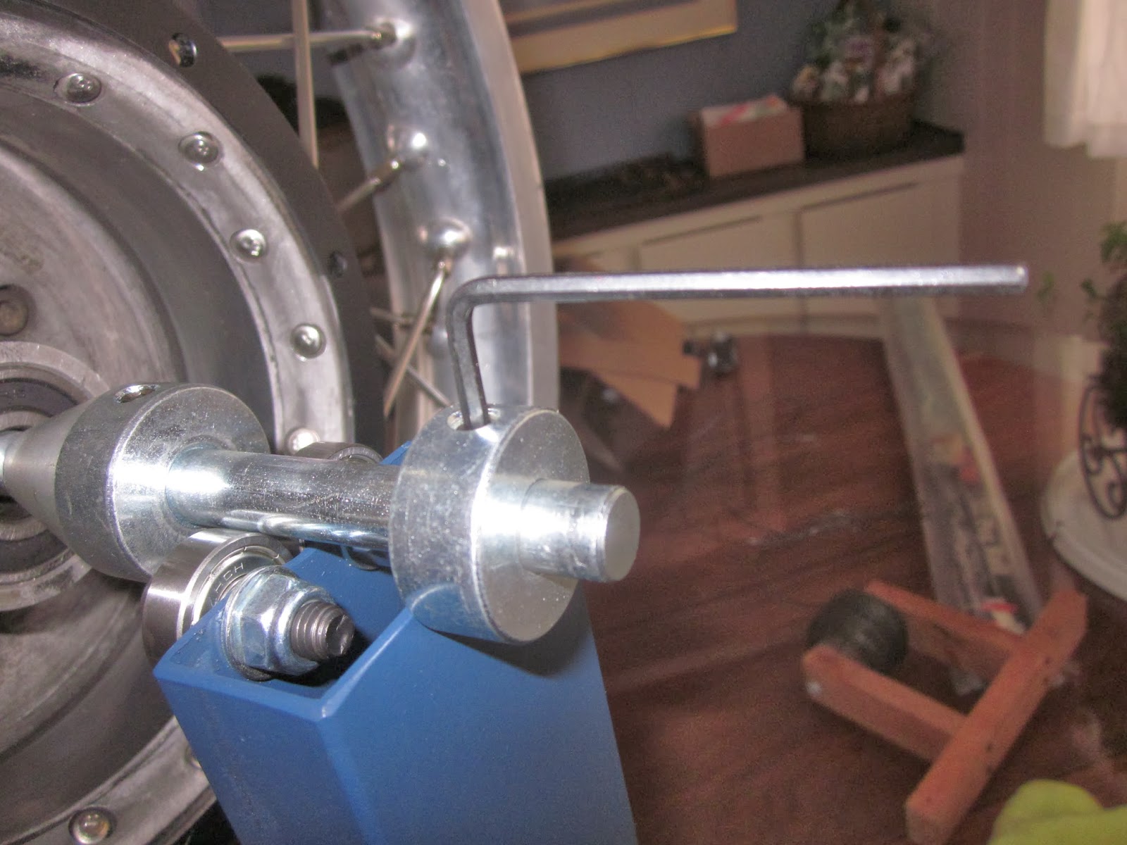 OldMotoDude Tusk motorcycle wheel truing stand