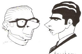 Autorretratos caricatura de Josep Escobar