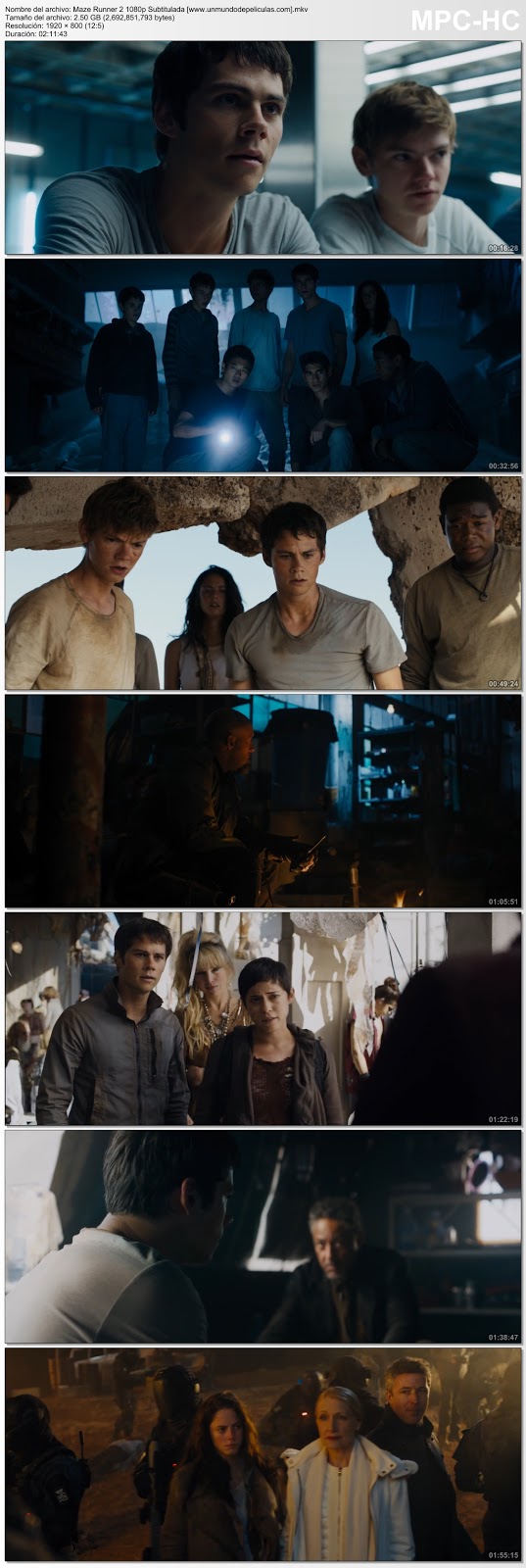 Capturas de la película.