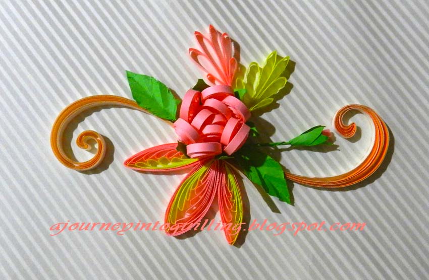 A Journey into Quilling & Paper Crafting A Quilled Greeting For Thai