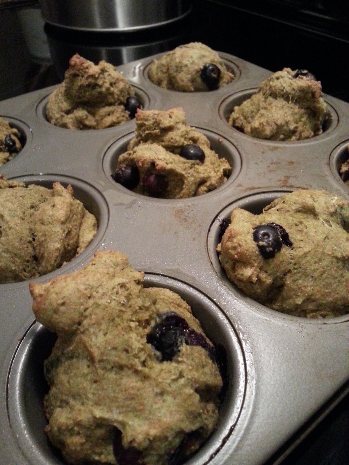 Blueberry Spinach Muffins Lindsey Ghoens